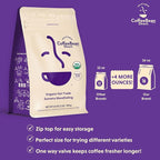 Coffee Bean Direct Organic Fair Trade Sumatra Mandheling, Whole Bean Coffee, Light Roast, 1 Pound Bag (Pack of 1)