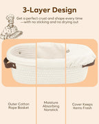 Feagar Banneton Bread Proofing Basket Set - 2 Pack Oval Cotton Rope Bread Basket with Liners, Covers & Proofing Cloth for Artisan Bread Baking, Sourdough Bread Baking Supplies