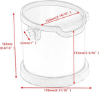 Espresso Knock Box, Capacity 60.8oz/1800ML Stainless Steel Coffee Grounds Container Waste Bin Coffee Tools for Barista and Non-slip Base (Silver)
