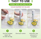 Vacuum Sealer Bags, 80 Reusable Vacuum Sealer Bags for Food, BPA-Free, Meal Prep and Sous Vide Cooking,Works for Handheld Sealer and Vac Sealer Machine with External Vacuum Systems