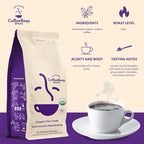 Coffee Bean Direct Organic Fair Trade Dark Sumatra Mandheling, Whole Bean Coffee, Dark Roast, 2.5 Pound Bag (Pack of 1)