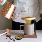Two Pack Tea Infuser Basket Stainless Steel Tea Strainer Tea Filter With Small Strainer And Lid Tea Diffuser For Loose Tea Superior Brewing Experience (Two pack gold)