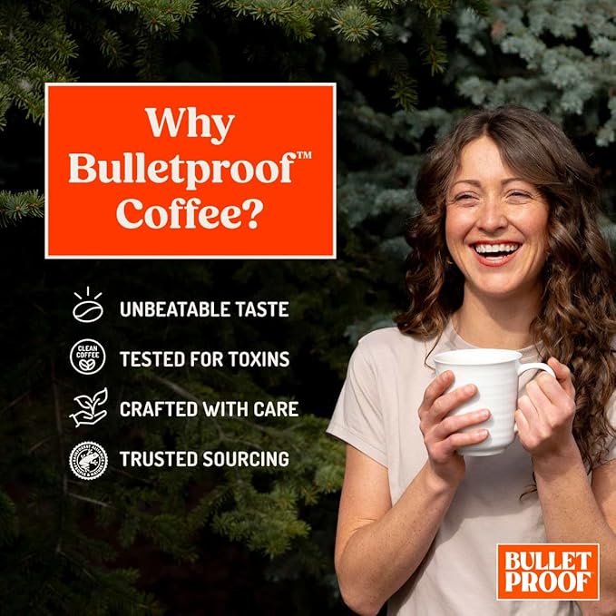 Bulletproof Original Medium Roast Ground Decaf Coffee, 12 Ounces, 100% Arabica Coffee, Clean Coffee Tested for Toxins, Packaging May Vary (Pack of 2)