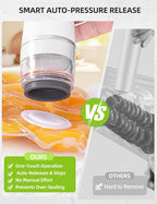 Vacuum Sealer Set (Vacuum Machine + 30 Reusable Vacuum Bags) Handheld Vacuum Sealer for Food, Portable Compact Food Sealer with Auto-Stop & Detachable Filter, 5X Freshness Lock