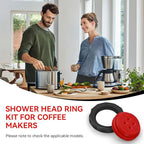 Shower Head Ring and Seal Compatible with Breville Coffee Maker BDC450, BDC400, BDC455, for Espresso Machines & Drip Coffee Makers, Shower Ring Replacement Parts Accessories Kit