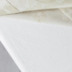 Benson Mills Deluxe Heavy Duty Vinyl Table Pad, Premium Table Protector, Waterproof with Flannel Backing, Quilted Design and Customizable (Off-White, 52" X 108" Rectangular)