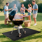 48x30 inch Under Grill Mats for Outdoor Grill, Double-Thickened Fireproof Patio Deck Protector Mat, Oil-Proof Waterproof BBQ Mat for Under Grill, Fireplace/Fire Pit Mat Grill Floor Pads