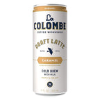 La Colombe Coffee, Caramel Draft Latte, 11 fl oz Cans (Pack of 12), Coffeehouse Quality Cold Brew, Specialty Grade Coffee Beans, Ready-to-Drink On-the-Go