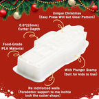 Flycalf Nutcracker Cookie Cutters Set of 3 Christmas with 3D Stamper Holiday Baking Accessories Cutter Molds Gifts for Kids Decorative Party 3.5" Kitchen Cake Supplies