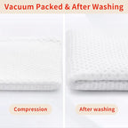 Homaxy 100% Cotton Waffle Weave Kitchen Dish Cloths, Ultra Soft Absorbent Quick Drying Dish Towels, 12 x 12 Inches, 24-Pack, White
