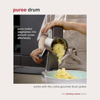 Zyliss E900058 Puree Drum Blade, Stainless Steel, Mashing, Puree, for Use with Zyliss Rotary Cheese Grater, 5 Year Guarantee
