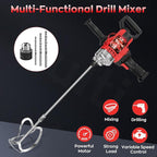 IMAYCC Drill Mixer,3200W 20A Concrete Mixer for Drill, 110V Corded Variable Speeds Cement Mixer, Mixing Drill for Mud,Motar,Paint, Grout, Plaster, Thinset