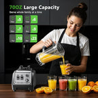 1800W Smoothie Blender and Grinder Combo 70OZ Large Capacity Countertop Blenders for Kitchen High Speed Blender for Smoothies Ice Crushing Frozen Drinks Puree