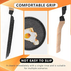 Nonstick Crepe Pan, 11Inch Granite Coating Dosa Pan Pancake Flat Skillet Tawa Griddle, 4 Pcs Kitchen Pancake Grill Pans Set, Fry Pans for All Stoves (11 Inch)