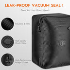 Vacuum Bags with Wireless Pump– Space Saver Compression Bags for Luggage, No Checked Baggage, Triple Your Luggage Space, IP68, Reusable, Fits 20/24/28 Inch Suitcase (2PC No Tracker)