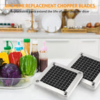 WICHEMI Replacement Blades 3/8" - Commercial Vegetable Chopper & Dicer, Stainless Steel, Onion & Tomato Cutter (2 Pack)