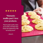 Great Jones Stud Muffin (Blueberry) | Nonstick 12-Cup Muffin Pan | Dual-Layer Nonstick Coating | Chemical-Free & Nontoxic | Oven-Safe to 450°F | Warp-Resistant & Easy Cleanup