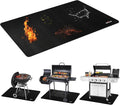 Upgrade 48 x 30 Inch Under Grill Mats for Outdoor Grill, 5-Layer Fireproof/Waterproof/Oil-Proof Grill Pad, Indoor Fireplace/Fire Pit Mat, Deck/Patio/Lawn Protector Mat for Flat Top,Smokers, Gas Grills