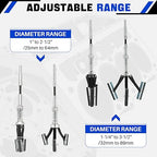 DASBET Engine Brake Cylinder Hone 2Pcs | Engine Cylinder Hone Tool for Grinding Holes Adjustable Deglazer 1" to 2-1/2" and 1-1/4" to 3-1/2" Diameter with Extra 6-Piece Stones 220 Grit (1-1/8" and 2")