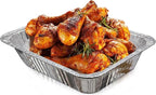 Aluminum Pans With Lids 9x13 [10 Sets] Aluminum Foil Pans Trays With Lids - Half Size Tin Foil Disposable Pans For Baking, Cake Serving Dishes, Roasting, Heating, Serving & Lining Steam-Table Trays