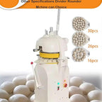 INTSUPERMAI 26 PCS Dough Divider Rounder Machine Semi-Automatic Electric Commercial Dough Splitting Ball Machine Burger Dough Cutter Rounder Machine 50-150g 110V