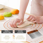 Sourdough Starter Kit, Baking Supplies Set with 2 Banneton Proofing Baskets, 24oz Sourdough Jar, Silicone Pastry Mat, Bread Sling and Essential Tools for Bread Making