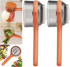Peeling Knife With Storage Box, Fruit And Vegetable Peeler With Container, Double-Sided Stainless Steel Multi-Function Peeler For Home Kitchen (D-2pcs Orange)