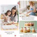 Silicone Muffin Pans for Baking 1 Pack, 2.6 Inch with Metal Reinforced Frame, Regular Size Nonstick Silicone Cupcake Pan for Baking Homemade Muffins, Cupcakes, Dishwasher Safe BPA Free-Pink