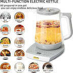 Health Pot Electric Kettle with Infuser，Smart Fruit Hot Tea Maker, Temperature Control and Tea Keep Warm, 12 Functional Procedures, 1.8 Liters of Capacity