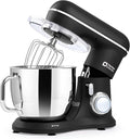 Kitchen in the box 7QT 900W 10-Speed Stand Mixer, Tilt-Head Kitchen Electric Mixer with Dough Hook, Whisk & Flat Beater(Onyx Black)