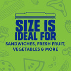 Ziploc XL Sandwich and Snack Bags with EasyGuide Texture, Plastic Storage Bags with Grip 'n Seal Technology, 90 Bags Total