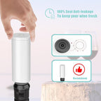 31 PCS Electric Vacuum Sealer, Sous Vide Bags, Portable Mini Vacuum Sealer with 20Pcs Reusable Food Saver Sealer Bags, 4 Sealing Clip, 2 Clips for Sous Vide Cooking, 2 vacuum wine stoppers