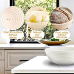 Banneton Bread Proofing Basket: 2 PCS Sourdough Proofing Basket with Liner - Round Banneton Basket for Baking