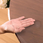 Clear Round Table Cover Protector 40 Inch, 2.0mm Transparent Plastic Table Protector Waterproof, Anti-Scratch Clear Desk Mat for Office Desktop Dresser Dining Table, FDA Compliant