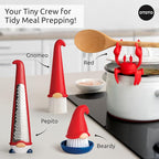 OTOTO Gnomeo Pastry Brush - Silicone Basting Brush for Cooking, Spread Oil Butter Sauce for BBQ Grill Baking, Gnomes Gifts for Women, Cute Funny Kitchen Gadgets