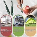 10 Pack Vegetable Potato Peeler for Kitchen,Ergonomic Soft-Touch Handle-Black (Aquamarine, 10 Pack)