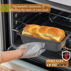 Mini Loaf Pan, 6x3 Inch Nonstick Bread Pans for Baking, Oven & Air Fryer Safe Small Banana Bread & Meatloaf Pan, Carbon Steel Baking Tins for Homemade Bread (Mini Loaf Pan(6-pack))
