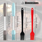 6 PCS Basting Brush for Cooking, Upgraded Pastry Brush, Heat-Resistant Silicone Brush for BBQ, Baking, Perfect Barbecue Tools and Kitchen Gadgets, Suitable for kitchen and Outdoor Use.