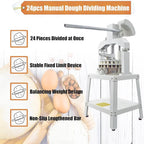 Commercial Dough Divider Manual 24PCS Dough Divider 1.59oz-8.46oz Heavy Duty Dough Cutter Machine with 45-240g Dough Weight Range for Baking, 24PCS
