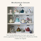 MACKENZIE-CHILDS Enamel Tea Kettle, Cute Tea Kettle for Stovetop, 2 Quarts, Poppy
