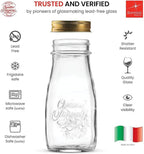 Bormioli Rocco Quattro Stagioni 13.5 Oz. Bottles (Set of 12) - Vacuum‑Seal Glass Canning & Beverage Bottles with Twist‑Top Lid - Clear Lead‑Free Glass for Jams, Sauces, Drinks & Gifts - Made in Italy