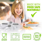 HOVER COVER Magnetic Splatter Cover, 12-Inch Clear BPA-Free Food Lid, Vented Plate Guard with Steam Vents, Anti-Splash Microwave Lid - Heather Gray