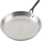 KitchenAid 5-Ply Clad Polished Stainless Steel Fry Pan/Skillet, 12.25 Inch
