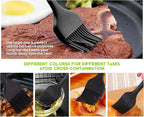 Silicone Basting Pastry Brush - Cooking Brush for Oil Sauce Butter Marinades, Food Brushes for BBQ Grill Kitchen Baking, Baster Brushes Baste Pastries Cakes Meat Desserts, Food Grade, Dishwasher Safe