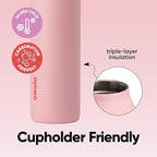 Owala FreeSip Twist Insulated Stainless Steel Water Bottle with Straw for Sports and Travel, BPA-Free, 24-oz, Fruit Punch