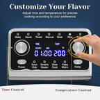 Sunvivi 8 Quart Slow Cooker Roaster Oven, 12 in 1 Programmable Multi-Cooker Food Warmer with Digital Timer, Temp Control, Removable Cast Aluminum Pot & Dishwasher-Safe Tempered Glass Lid, Blue