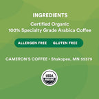 Cameron's Coffee Roasted Whole Bean Coffee, Organic Decaf French Roast, 4 Pound
