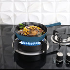Utopia Kitchen Cast Iron Frying Pan 8 Inch, Cast Iron Chefs Pan, Pre Seasoned Skillet, Safe Grill Cookware for Indoor & Outdoor Use, Teal
