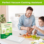 Bonsenkitchen Precut Vacuum Sealer Bags, 50 Pint 6" x 9" Food Sealer Bags, Food Grade, BPA Free, Heavy Duty, Customized Size Vacuum Bags for Vac Storage, Meal Prep or Sous Vide Cooking, VB10