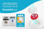 Vacuum Sealer Bags for Food, 12 PCS Reusable Sous Vide Bags BPA Free, Vacuum Zipper Bag with Universal Air Valve, Food Storage Bag for Meal Prep, Dishwasher Microwave & Freezer Safe